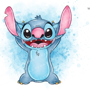 Stitch clipart,stitch png,stitch watercolor, stitch clip art, watercolor stitch, stitch , stitch watercolor clipart, stitch cliparts