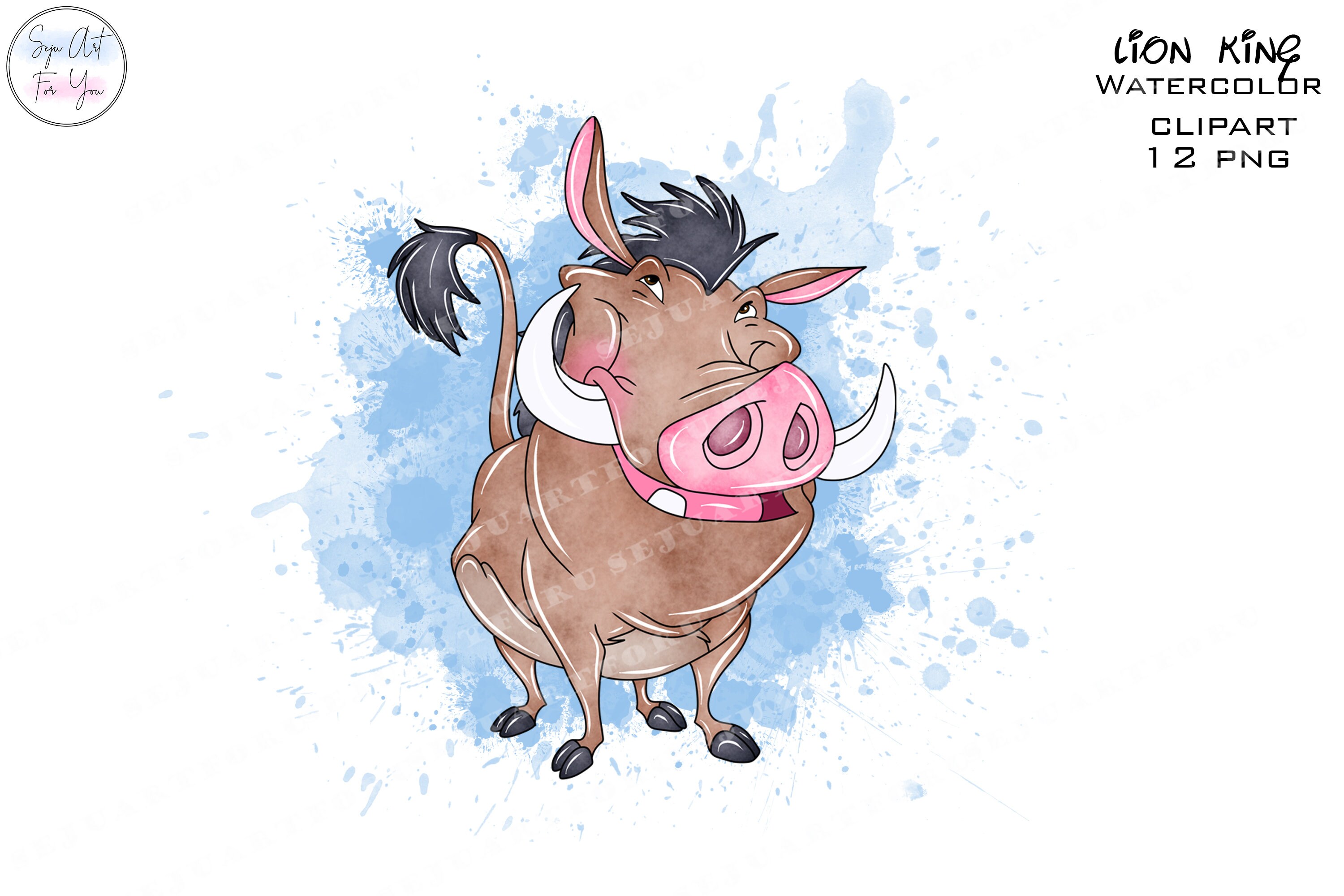 The Lion King Watercolor Clipart Watercolor Lion King the - Etsy