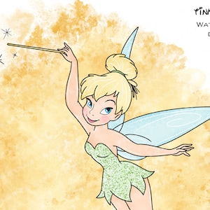 tinkerbell watercolor, tinkerbell clipart, tinkerbell clip art, tinkerbell png, tinker bell sublimation, tinkerbell,  fairy tale clipart