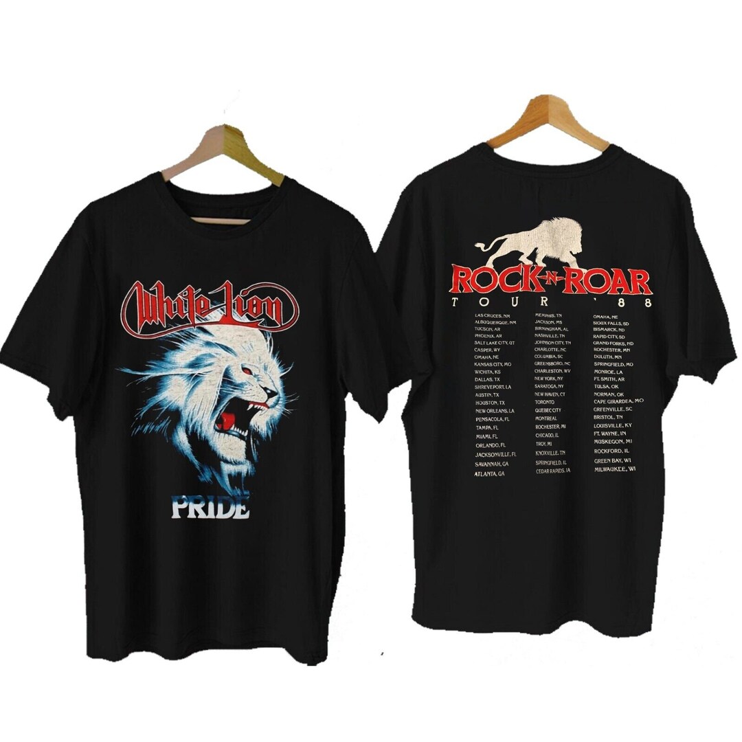 White Lion Tour Tshirt White Lion Tour Tshirt White Lion Etsy