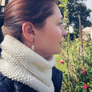 Stickmönster för en öglehalsduk eller rund halsduk "Lilly", enkelt mönster