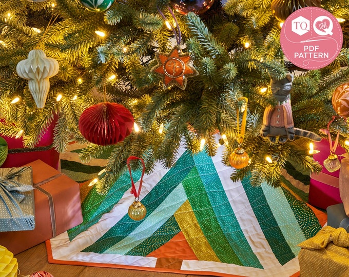 Christmas Tree Skirt Sewing Pattern Christmas Pattern Quilt Pattern