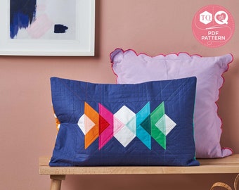 Transparency Cushion, Sewing Pattern, FPP Cushion Tutorial, Love Patchwork & Quilting, Digital Quilt Pattern, Instant Download