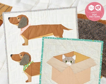 BUNDLE: FPP Animals, FPP Mini Quilts, Quilt Patterns, Animal Quilt Patterns, Love Patchwork & Quilting, Digital Pattern, Instant Download