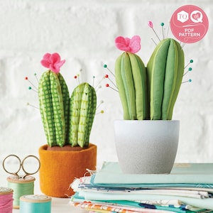 Schnittmuster, Kaktus Nadelkissen, Love Patchwork & Quilten, digitales Schnittmuster, Jo Carter, Instant Download