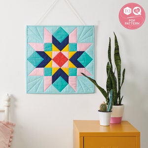 Creative Block, HST Quilt Pattern, Mollie Makes, Digital Quilt Pattern, Half-square Triangle, Instant Download