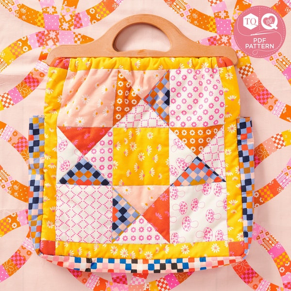 Bag Pattern, Sewing Pattern, Cottagecore, Ohio Star, Patchwork Quilting, Love Patchwork & Quilting, Digital Sewing Pattern, Instant Download