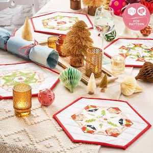 Patchwork Placemats, Quilt Pattern, Love Patchwork & Quilting, Digital Quilt Pattern, Instant Download