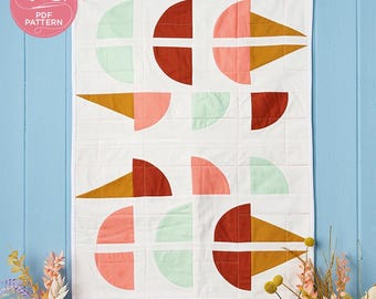Sweet Summer Chic, Sewing Pattern, curved piecing, Love Patchwork & Quilting, Digital Quilt Pattern, Instant Download