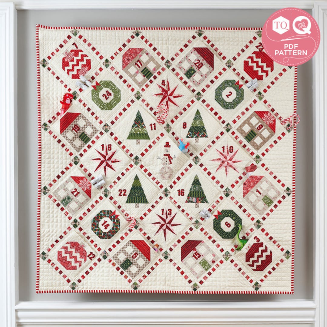 Advent Calendar, Christmas Countdown, Digital Quilting Pattern, Today’s ...