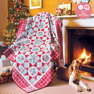 Winter&#39;s Lane, Quilting Pattern, FPP Quilt, Today’s Quilter magazine, Digital Quilting Pattern, Lynne Goldsworthy, Instant Download