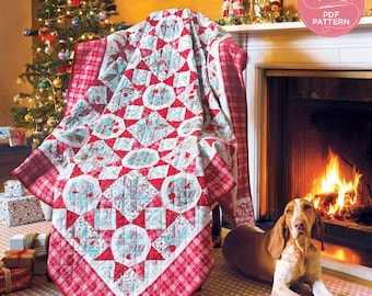 Winter's Lane, Quilting Pattern, FPP Quilt, Today’s Quilter magazine, Digital Quilting Pattern, Lynne Goldsworthy, Instant Download