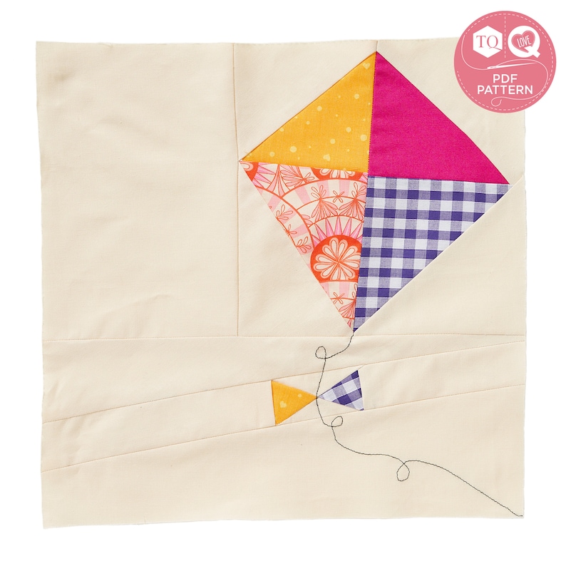 FPP Blocks, Sewing Pattern, Sun and Kite, Foundation Paper Piecing ...
