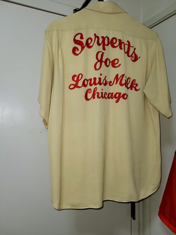 1950 American Bowling Congress シャツ 1950's VINTAGE 50's Orlon & Wool KNIT BOWLING SHIRT