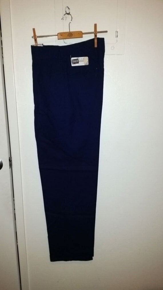 1950's High Waisted Hollywood/Greaser Pants 28 Blue N… Gem