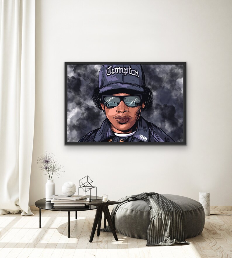 12x 18 Eazy E American Rapper Canvas Art Painting Eazy E Etsy