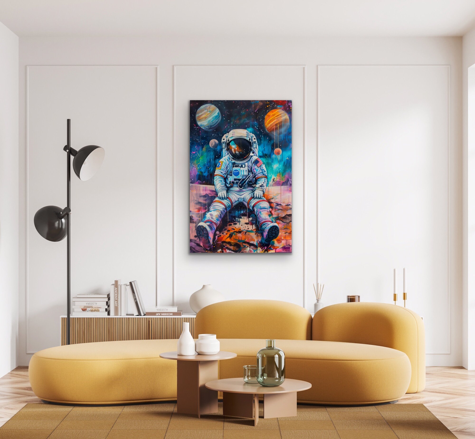 Lonely Astronaut Canvas Wall Art - Etsy
