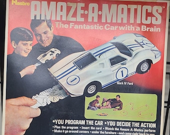 Hasbro-1969 "Amaze-A-Matics" vintage programmeerbare raceautokit Ford Mark IV #5865