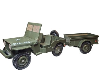giジョー　ウィリスジープ 1960's GI JOE Jeep + Trailer 7000 - 12
