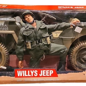 Vintage 1989 G. I. Joe Jeep M-5813-2 Vehicle. for 4 3/4