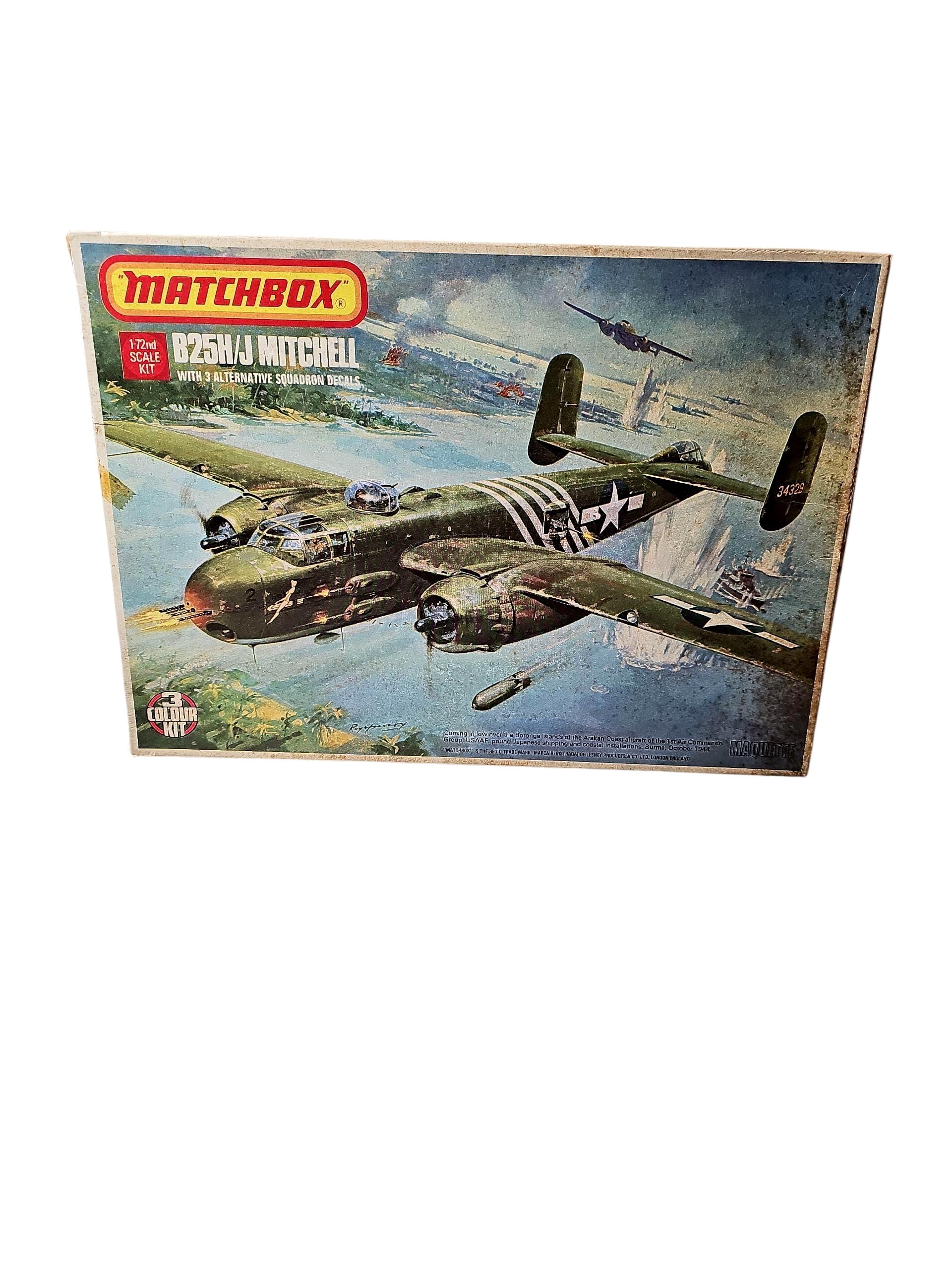 Matchbox - B25 H/J Mitchell Model Airplane 1/72 Scale Kit - Etsy