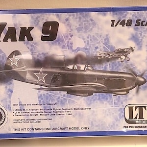 Sealed-*Rare* LTD Models - Limited Edition: WWII Russian YAK-9 - Model Kit -