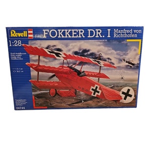 New Sealed-Revell WWI -Fokker DR.I Manfred von Richthofen-#04744-Model Plane Kit