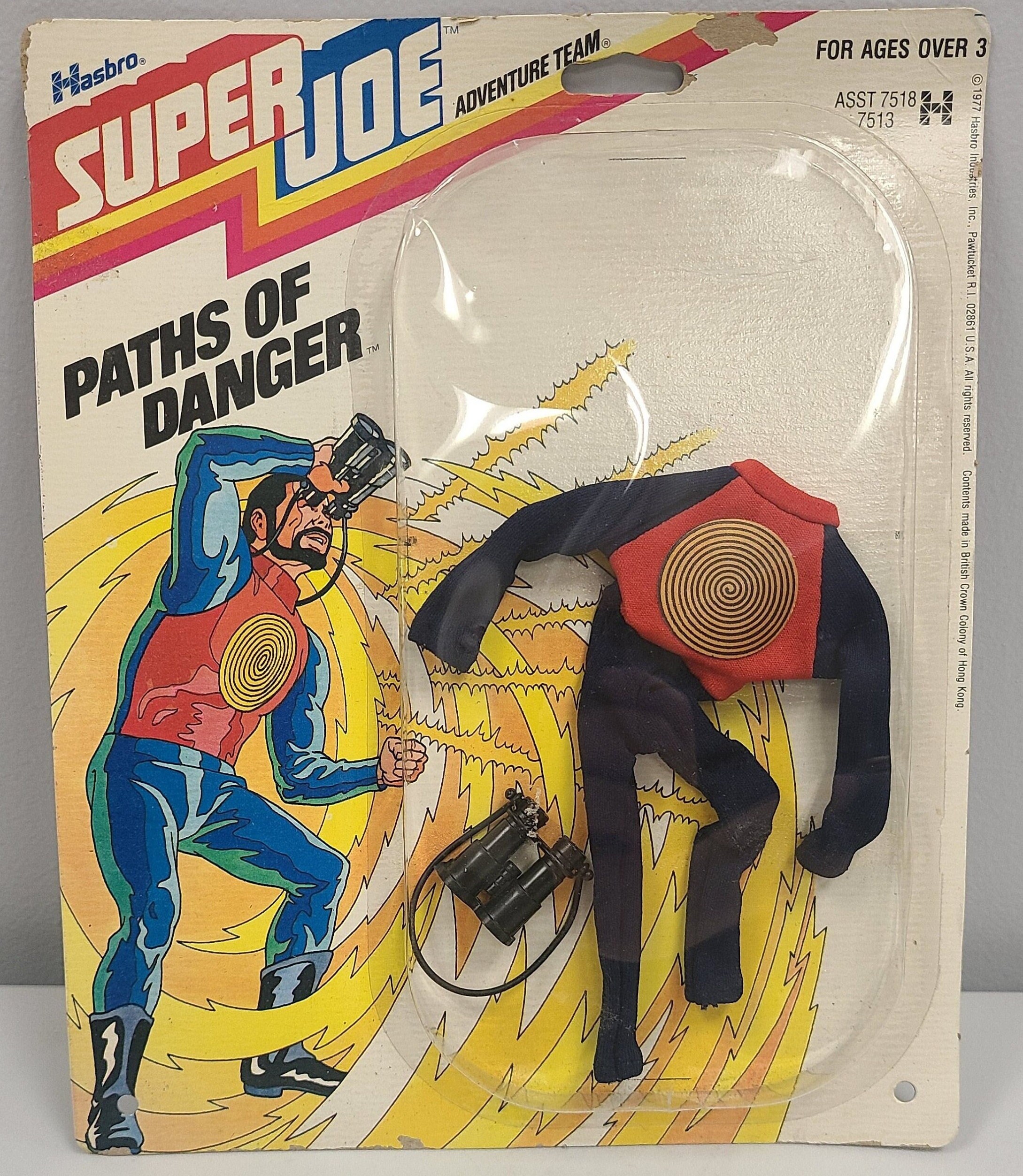 Vintage 1977 Hasbro mip super Joe Paths of Danger on Card Sealed Etsy