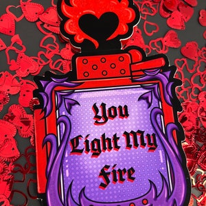 You Light My Fire Lighter Romantic Card Set