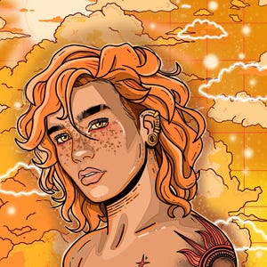 We Are Fire Print, Ethereal Print, Sapphic Lesbian Bi WLW Art