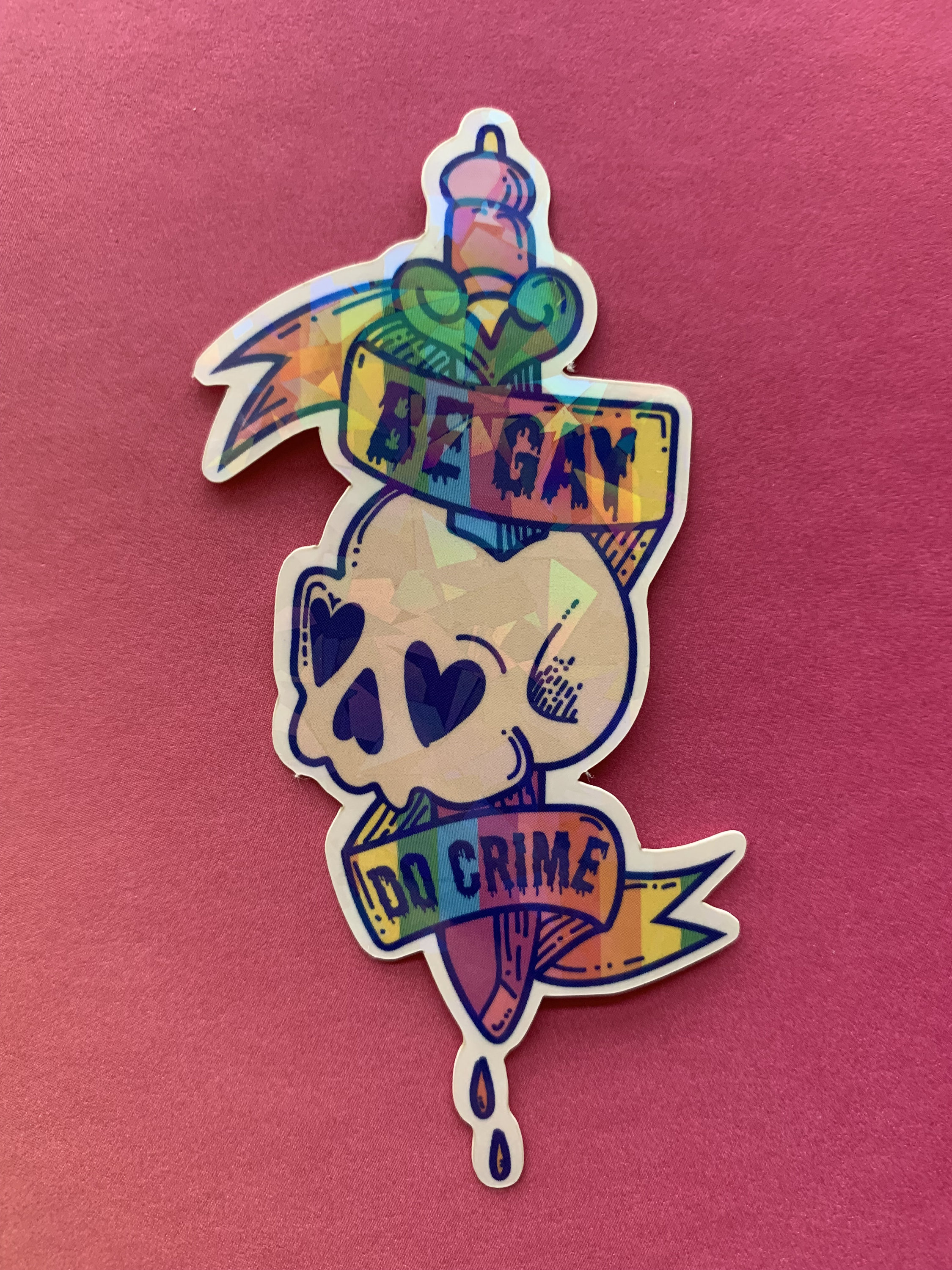 Be Gay Do Crime Sticker - Etsy