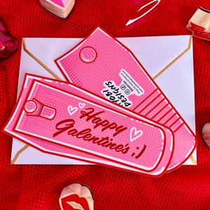 Happy Galentines! :) Nail Clippers Card Set, Sapphic Valentines Day Card Set