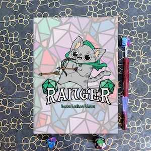 DnD Character Journal, DnD Notebook, Role Playing Games, DM Gift, D and D Gifts, DnD Ranger Class, Tabletop RPG Gifts
