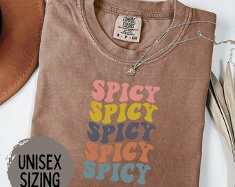Spicy Shirt, Funny Shirts, Extra Spicy Tee, Sarcastic Sassy Shirt, Gift for Her, Spicy Crewneck Varsity, Cozy Tee