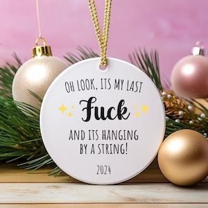 Adult Ornaments Funny Ornament Christmas White Elephant Gift Gag Funny Christmas Gift Ceramic Ornament Inappropriate Gift Sarcastic