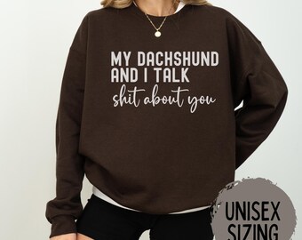 Dachshund Shirt, Doxie Mama Shirt, Wiener Dog Tee, Dachshund Lover Gift, Dog Mom Shirt, Pet Owner Gift, Weenie Mom Crewneck