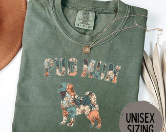 Pug Mom Shirt, Pug Mama Gift, Pug Lover Shirt, Dog Mom Gift, Comfort Colors Shirt, Dog Owner Gift, Funny Pug Shirt, Pug Lover Gift, Dog Tee