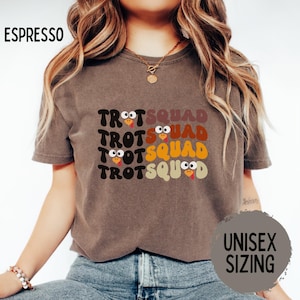 Trot Squad Fall Shirt Comfort Colors Shirts Thanksgiving Family Turkey Trot Tshirt Fun Run Thanksgiving Tee Gift for Mom