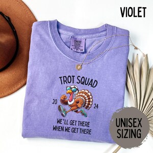 Trot Squad Fall Shirt Comfort Colors Shirts Thanksgiving Family Turkey Trot Tshirt Fun Run Thanksgiving Tee Gift for Mom
