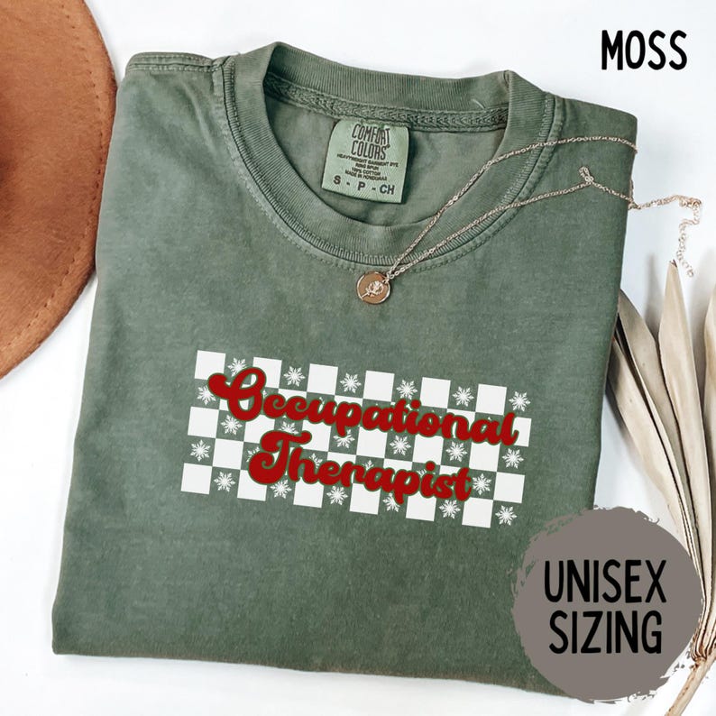 Christmas Occupational Therapist Shirt Comfort Colors Xmas Occupational