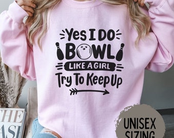 Funny Bowling Sweatshirt Team Sweater Retro Crewneck Lover Shirts Bowler Shirt Girl Vintage Out of Gutter Some Bowlshit