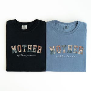 Mother of the Groom Gift, Comfort Colors Shirt, Mother of the Bride Shirt, Bridal Party Shirts, Custom Wedding Gift, Gift for Mom