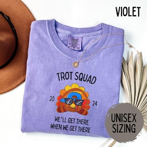 Trot Squad Fall Shirt Comfort Colors Shirts Thanksgiving Family Turkey Trot Tshirt Fun Run Thanksgiving Tee Gift for Mom
