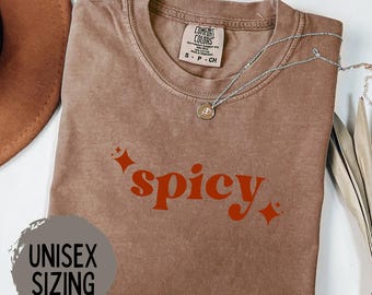 Spicy Shirt, Funny Shirts, Extra Spicy Tee, Sarcastic Sassy Shirt, Gift for Her, Spicy Crewneck Varsity, Cozy Tee