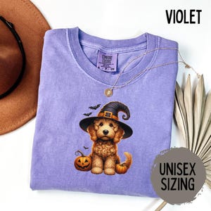 Golden Doodle Halloween Shirt Comfort Colors Dog Mom Tee Golden New Dog Mom Gift Doodle Tshirt Spooky Gift for Dog Mom