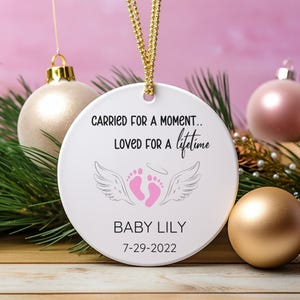 Miscarriage Ornament Infant Loss Baby Loss Ornament Memorial Sympathy Gift Baby Memorial Custom Stillbirth Keepsake Gift for Christmas