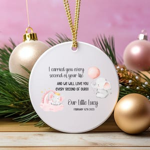 Miscarriage Ornament Infant Loss Baby Loss Ornament Memorial Sympathy Gift Baby Memorial Custom Stillbirth Keepsake Gift for Christmas