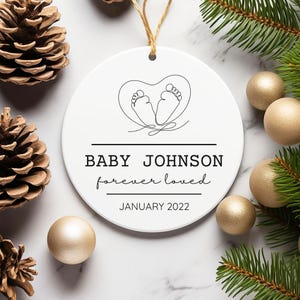 Miscarriage Ornament Infant Loss Baby Loss Ornament Memorial Sympathy Gift Baby Memorial Custom Stillbirth Keepsake Gift for Christmas