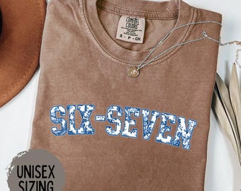 6 7 Shirt, Funny Six Seven Meme Tee, Sarcastic 67 Teacher Shirt, Floral Gen Z Gift, Toile De Jouy 6 7 Tshirt, Viral Number Meme Shirt