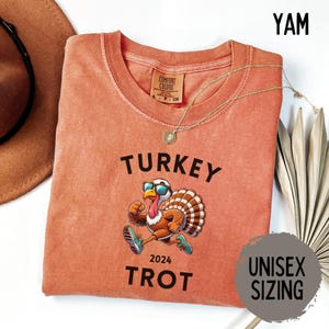Trot Squad Fall Shirt Comfort Colors Shirts Thanksgiving Family Turkey Trot Tshirt Fun Run Thanksgiving Tee Gift for Mom